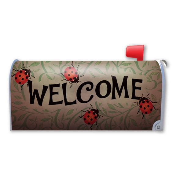 Ladybug Welcome Mailbox Cover Magnet