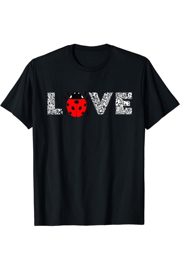 Ladybug White Leopard Love Insect Cute Ladybug Insect T-Shirt