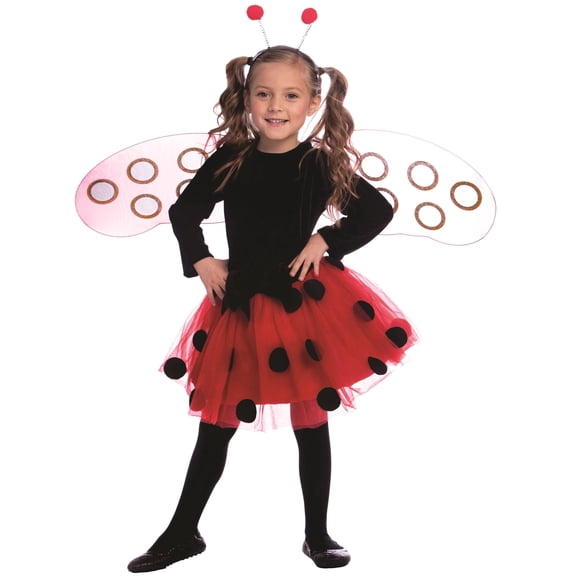 Dress Up America Ladybug Costume - Dress, Wings, and Headband for Children, Toddler 4