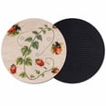 thumbnail image 1 of Ladybugs Eucalyptus Coasters Set of 2, Absorbent Coasters for Drinks, Spring Botanical Leaves Retro Coaster for Desk Coffee Table Protection, Home Decor House Warming Gifts 4", 1 of 8