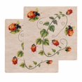 thumbnail image 1 of Ladybugs Eucalyptus Kitchen Dish Towels for Drying Dishes Set of 2, Spring Botanical Leaves Retro Waffle Weave Microfiber Hand Tea Bathroom Towels Quick Dry & Absorbent Towel 12x12, 1 of 7