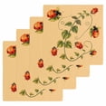 thumbnail image 1 of Ladybugs Eucalyptus Kitchen Dish Towels for Drying Dishes Set of 4, Spring Botanical Leaves Yellow Waffle Weave Microfiber Hand Tea Bathroom Towels Quick Dry & Absorbent Towel 12x12, 1 of 7