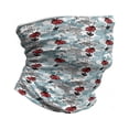 thumbnail image 1 of Ladybugs Neck Gaiter, Romantic Roses Flowers, Unisex, Pale Blue Red Black, by Ambesonne, 1 of 3