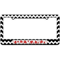 Ladybugs Red And Black License Plate Tag Frame, Multiple Colors