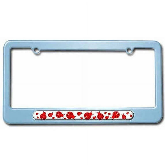 Ladybugs Red And Black License Plate Tag Frame, Multiple Colors