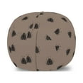 thumbnail image 1 of Ladybugs Storage Toy Bag Chair, Dame Insect Dark Gloomy Colors Melancholic Representation of Beetle Art, Stuffed Animal Organizer Washable Bag, Small Size, Pale Mauve Taupe, by Ambesonne, 1 of 3