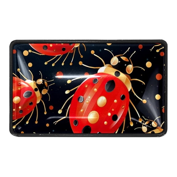 Ladybugs and Colorful Bubble Crystal Glass Cabinet Knobs 4 Pcs Drawer Handles for Kitchen Cabinets Dresser Cupboard Wardrobe