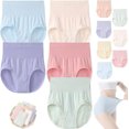 thumbnail image 1 of Ladymates Panties,Sleekhip- Leakproof High-Waist Tummy-Control Butt-Lifting Panties,Womens Seamless Shaping Cotton Underwear (3PC-B,L(60-85Kg)), 1 of 8