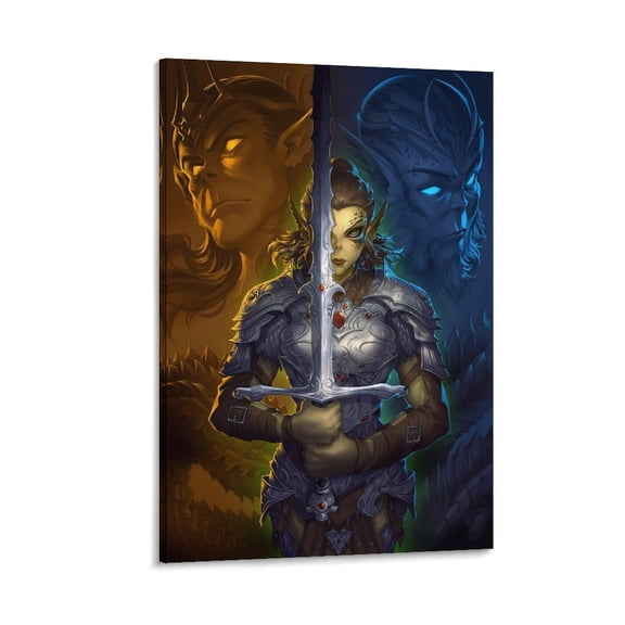 Lae'zel Poster Bg3 Canvas Wall Art Prints Poster Gifts Photo Picture Painting Posters Room Decor Home Decorative 24x36inch(60x90cm)