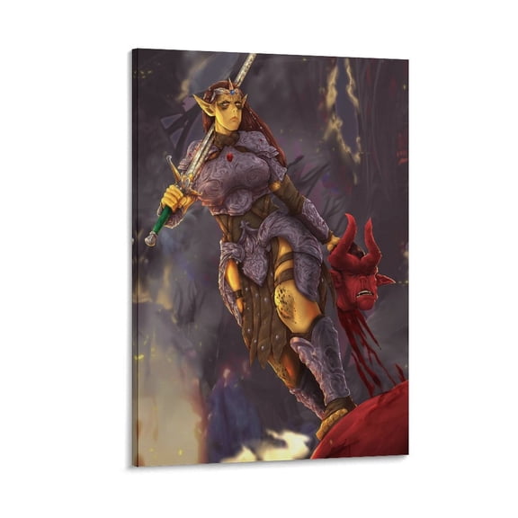 Lae'zel Poster Wall Art Poster Gifts Bedroom Prints Home Decor Hanging Picture Canvas Painting Posters 24x36inch(60x90cm)