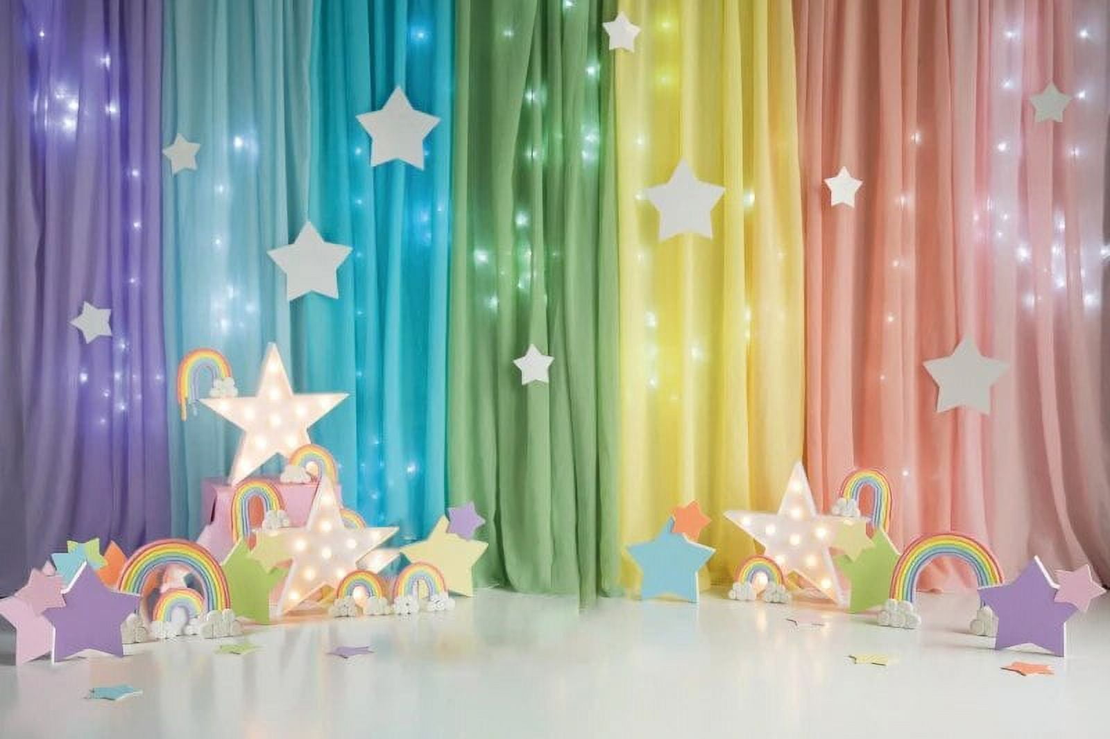 Laeacco Baby Shower Newborn Backdrops Kids 1st Birthday Party Balloons ...