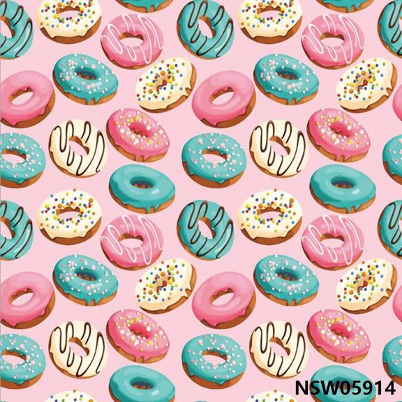 Laeacco Delicious Sweets Donuts Cakes Candy Party Poster Photographic Background Banner Scene Photography Backdrops Photo Studio