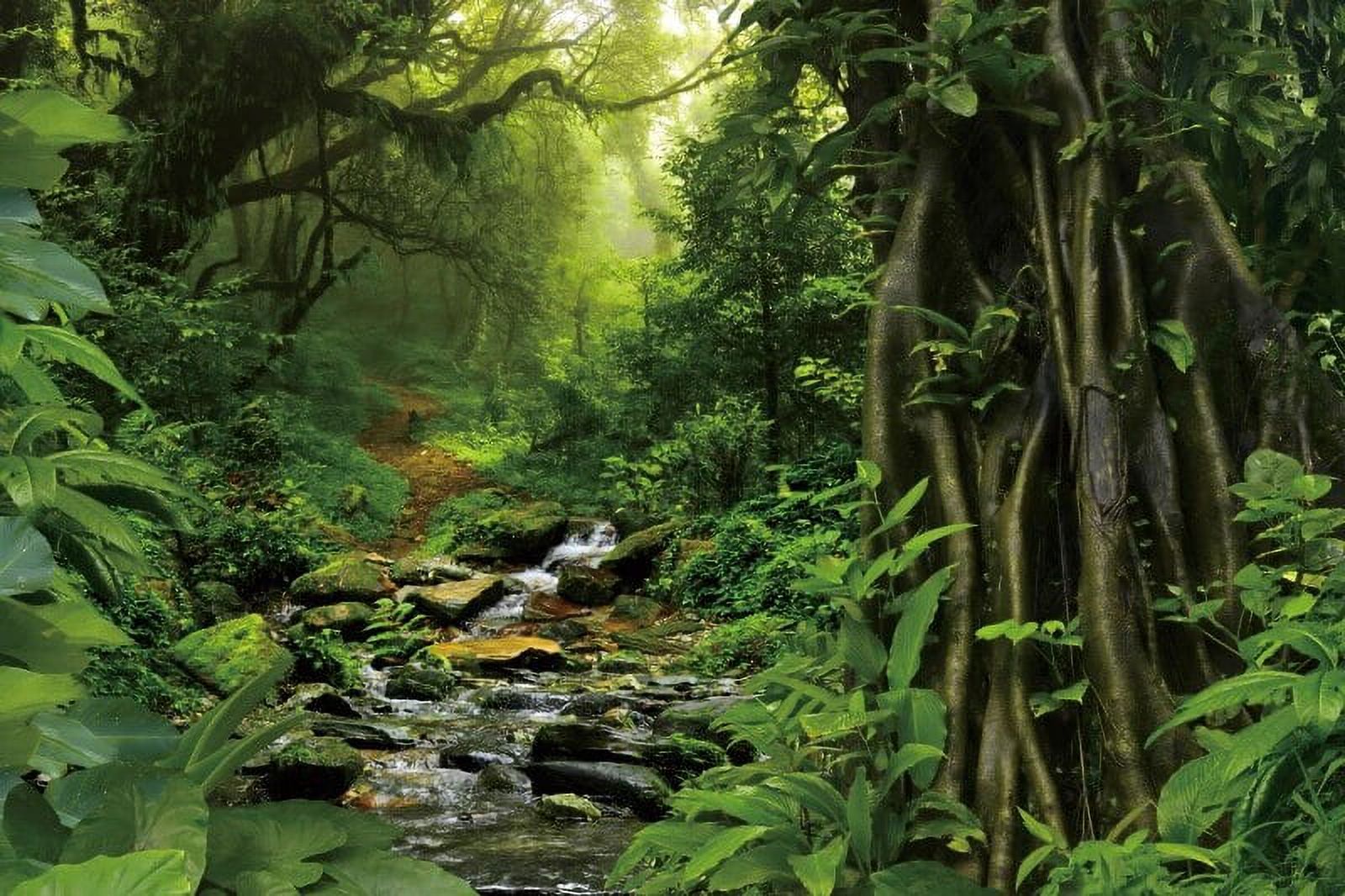 Laeacco Jungle Forest Photography Backdrop Outdoorsy Camping Theme ...