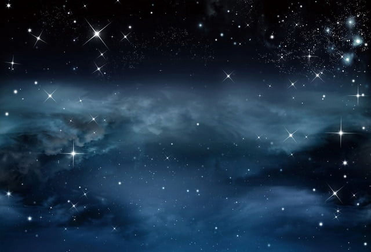 Laeacco Night Starry Sky Clouds Photography Backdrops Baby Shower Photo ...