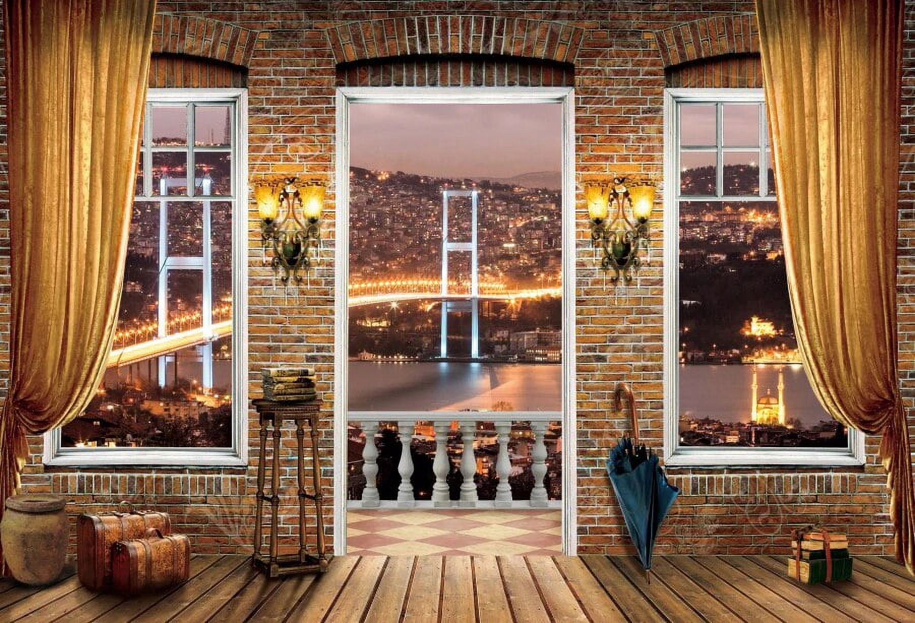 Dallas Texas Skyscraper Night View Photography Backdrop - 7x5ft In Bustling Night View Vinyl Photography Background Personal Portraits Wedding Photo