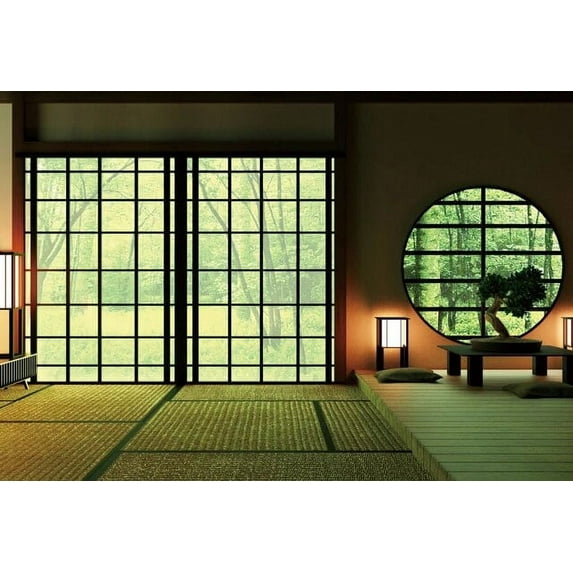 Laeacco Old House Window Scenery Green Trees Vine Vintage Grunge Baby Portrait Photography Backdrops Photo Backgrounds Photocall