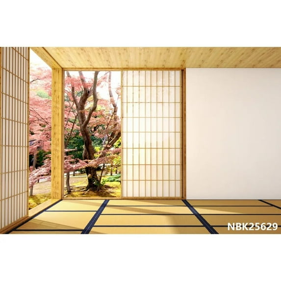 Laeacco Old House Window Scenery Green Trees Vine Vintage Grunge Baby Portrait Photography Backdrops Photo Backgrounds Photocall