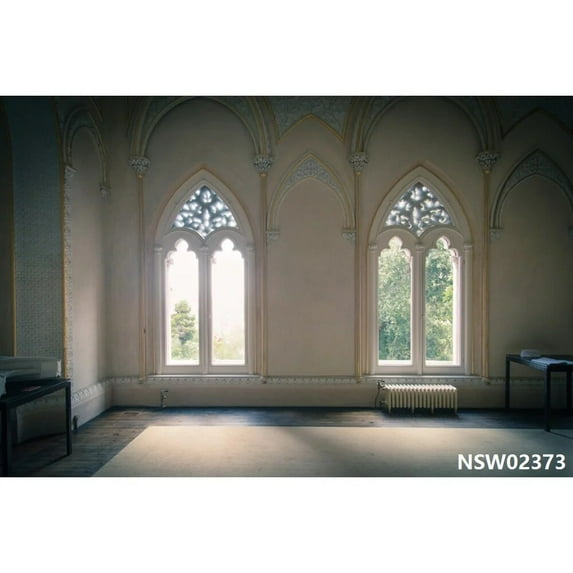 Laeacco Old House Window Scenery Green Trees Vine Vintage Grunge Baby Portrait Photography Backdrops Photo Backgrounds Photocall