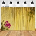 thumbnail image 1 of Laeacco Rustic Bamboo Plank Fence Wood Texture Photography Backdrop Old Brown Wooden Board Baby Adult Portrait Photo Background, 1 of 5