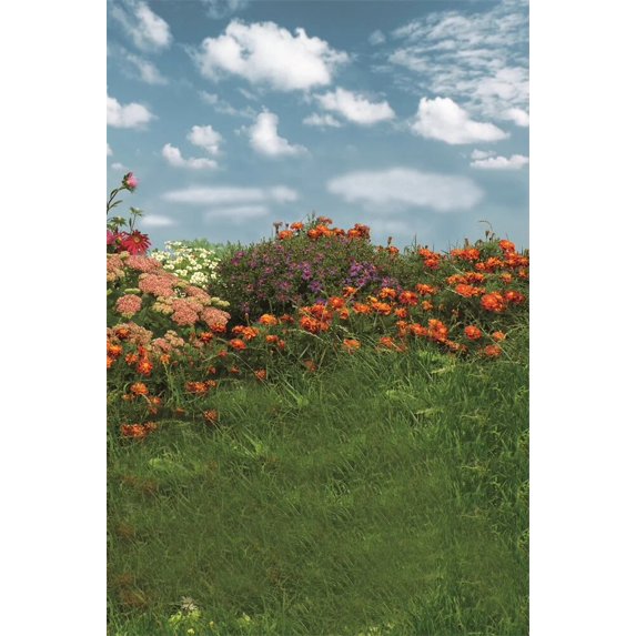 Laeacco Spring Scenery Photography Backgrounds Green Forest Blooming Trees Wood Pathway Baby Portrait Backdrops For Photo Studio