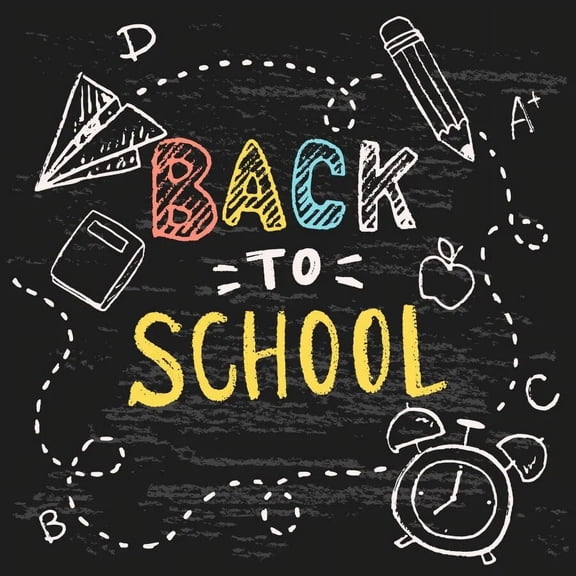 Laeacco Vinyl Photography Backgrounds Back to School Backdrops Blackboard Chalk Drawing Party Decor Photocall For Photo Studio