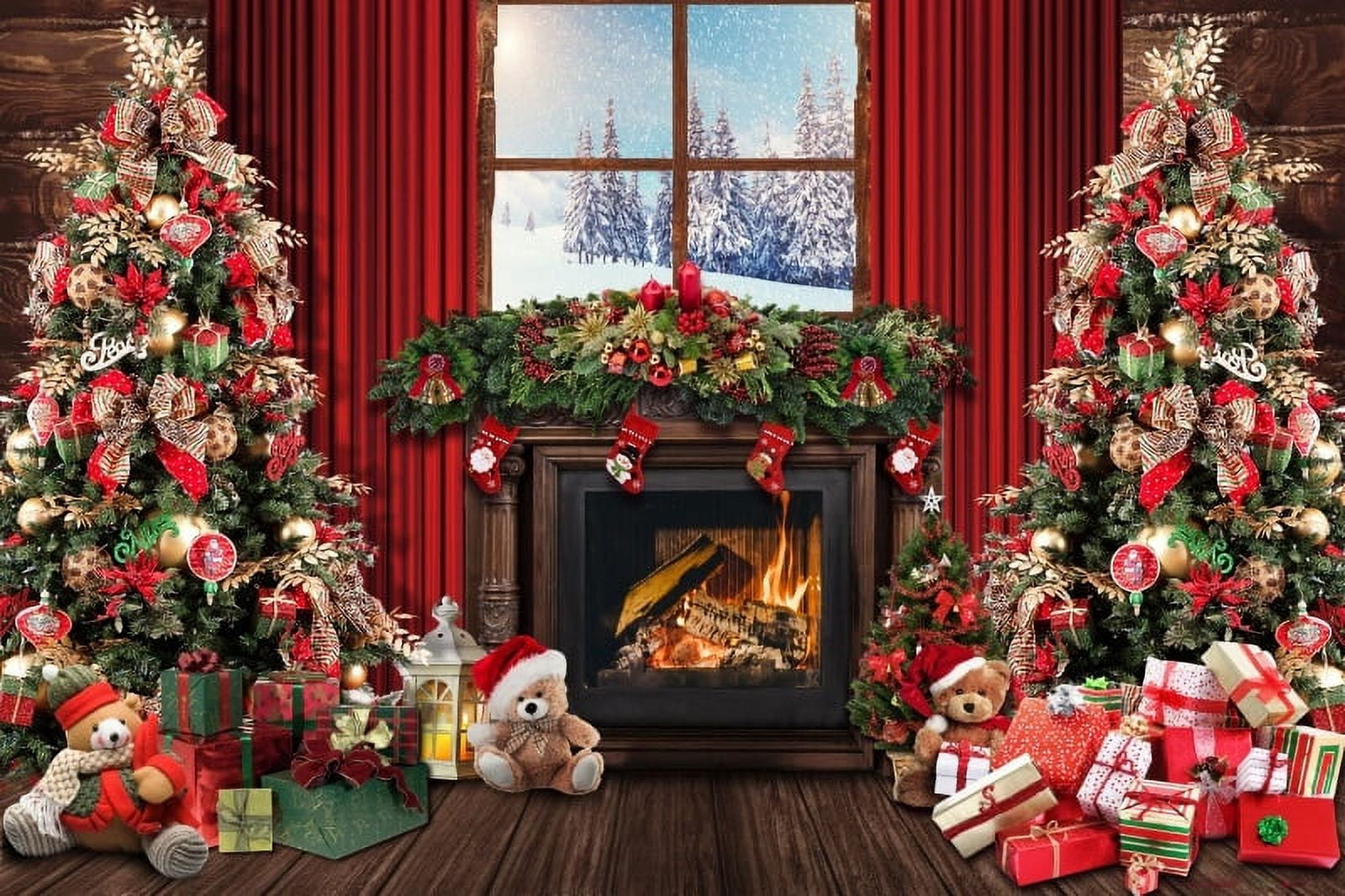 Kate 8×8ft Christmas Backdrop Photography Winter Window