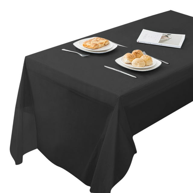 Laegsmetg 4Pack Plastic Tablecloths 54" x 108" Party TableCloths