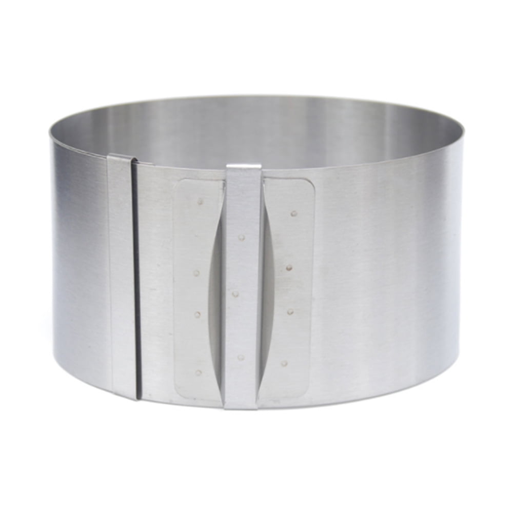 Laegsmetg Cake Mold and Acetate Sheets for Baking, 20to40cm Adjustable Stainless Steel Cake Ring