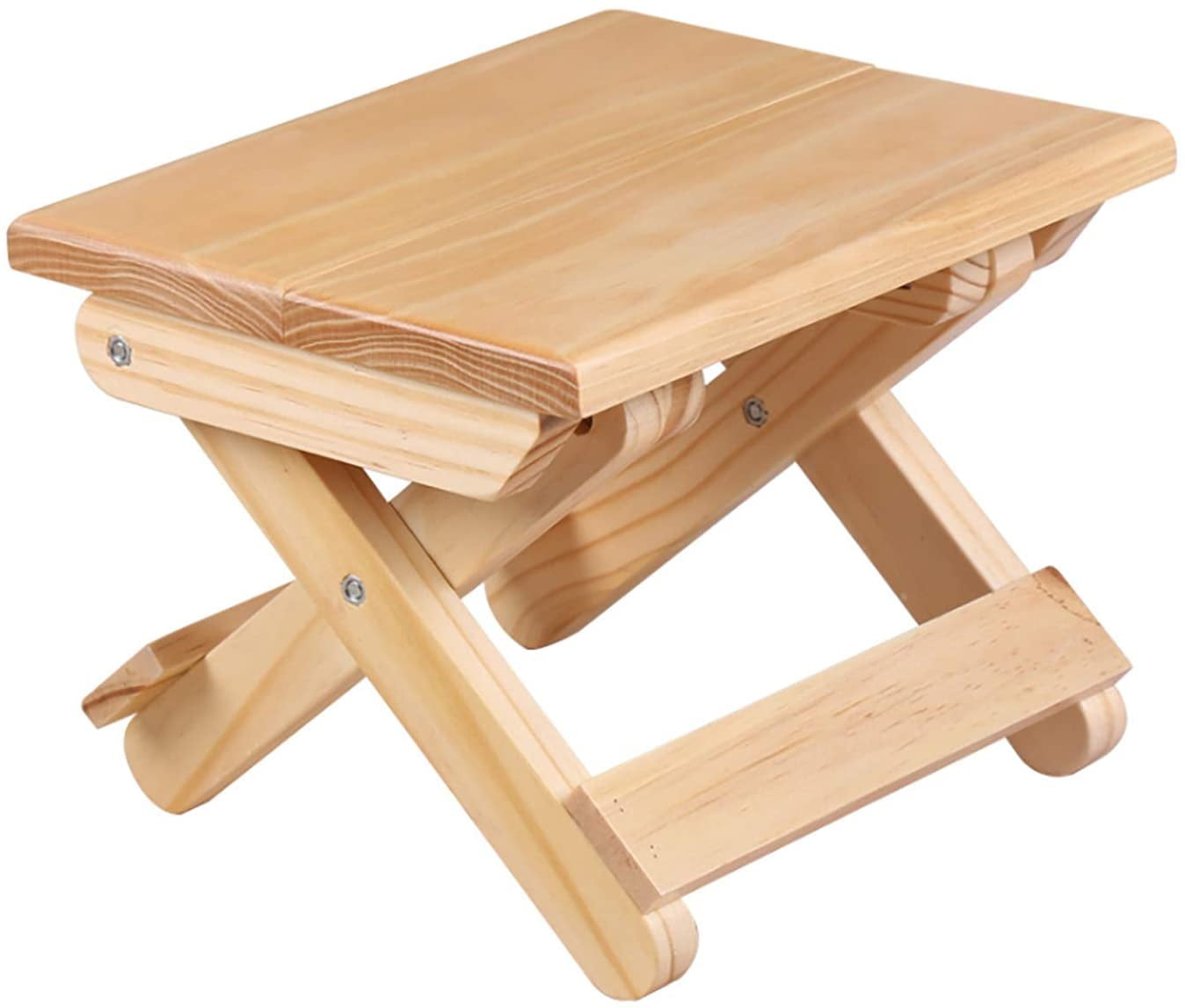 Laegsmetg Home Wooden Foldable Stool, Fully Assembled Shower Seat