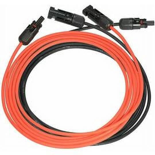 Laegsmetg Photovoltaic Solar Extension Line Solar Panel Extension Cable with MC4 Connector Red+Black Pair, 14AWG 3 Meters/10 Feet BF