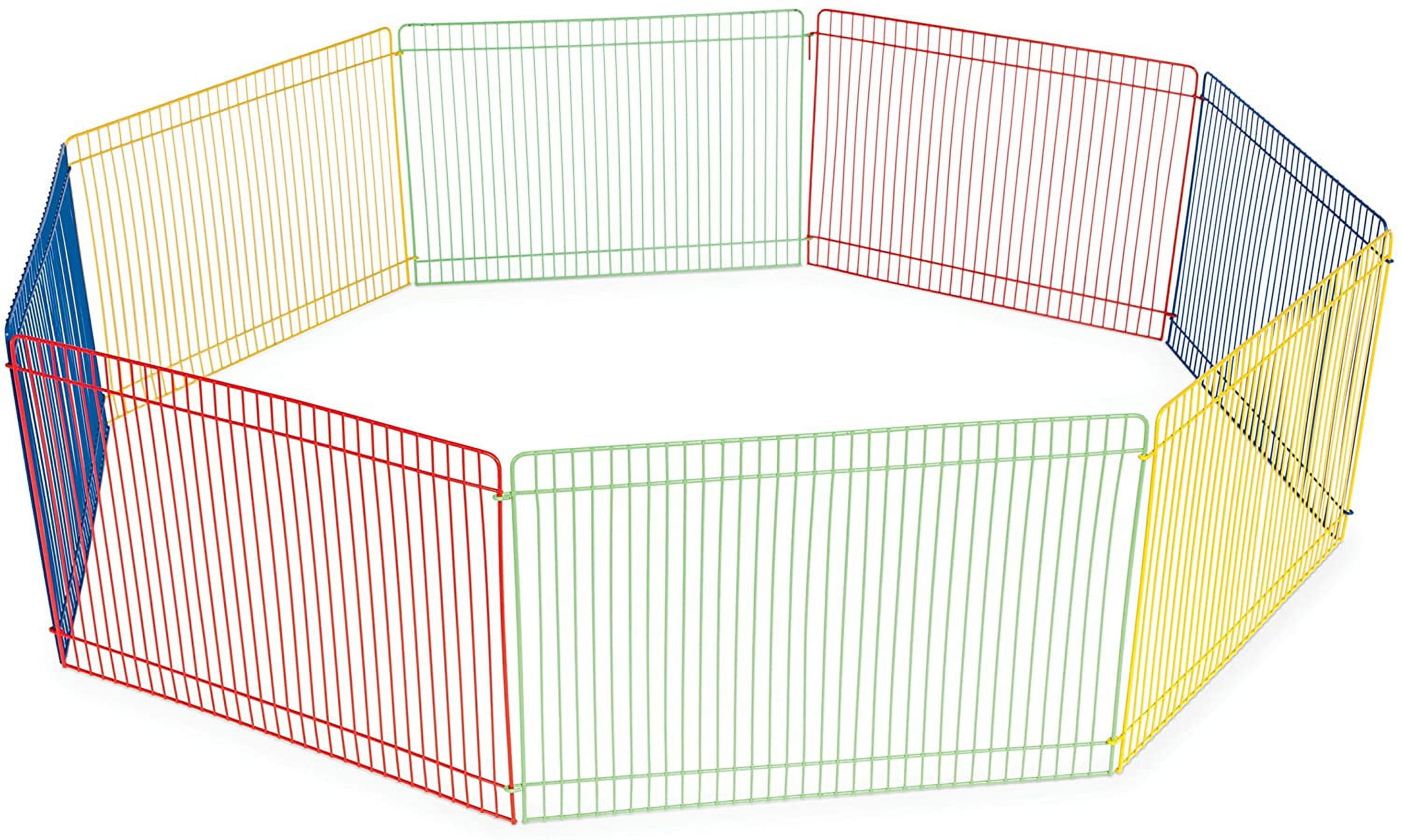 Laegsmetg Small Pet Playpen, 13 Inch, Multicolored Laegsmetg
