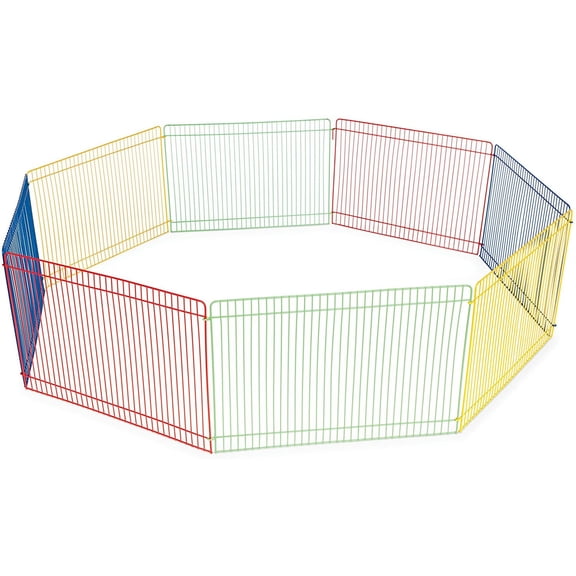 Laegsmetg Small Pet Playpen, 13 Inch, Multicolored Laegsmetg