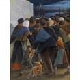 thumbnail image 1 of Laermans Emigrants To The Port Crowd Painting Extra Large Art Print Wall Mural Poster Premium XL, 1 of 3