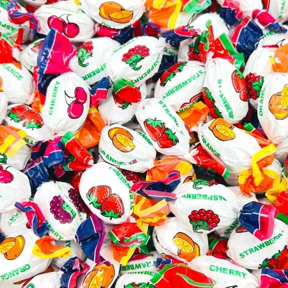 LaetaFood Fruit Filled Hard Candy Assorted, 2 Pound Bag
