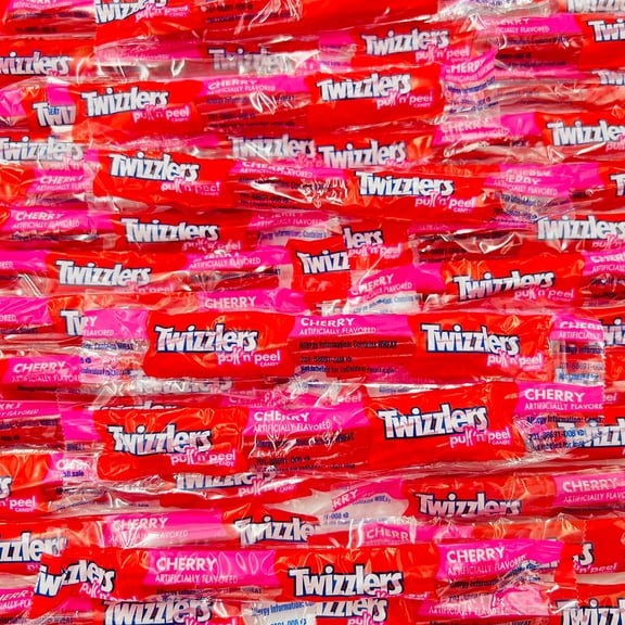 LaetaFood TWIZZLERS PULL 'N' PEEL Cherry Flavored Chewy Candy (Bulk of 3 Pound)RDC36