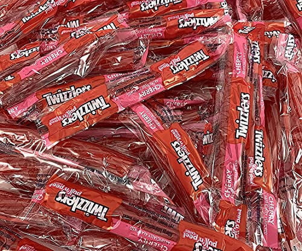LaetaFood TWIZZLERS PULL 'N' PEEL Cherry Flavor Chewy Candy (3 Pound Pack)