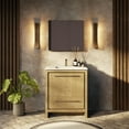 thumbnail image 1 of Lafarre 30 in W x 20 in D Rustic Acacia Bath Vanity and Cultured Marble Top, 1 of 9