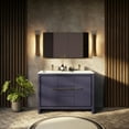 thumbnail image 1 of Lafarre 48 in W x 20 in D Navy Blue Double Bath Vanity and Cultured Marble Top, 1 of 9