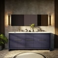 thumbnail image 1 of Lafarre 80 in W x 20 in D Navy Blue Double Bath Vanity and Cultured Marble Top, 1 of 9