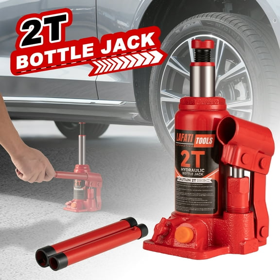 Lafati 2 Ton Hydraulic Bottle Jack,Heavy Duty Welded Car Jack, Manual , 5.8"-10.9" High Capacity for Automotive Car Repair Shop Use