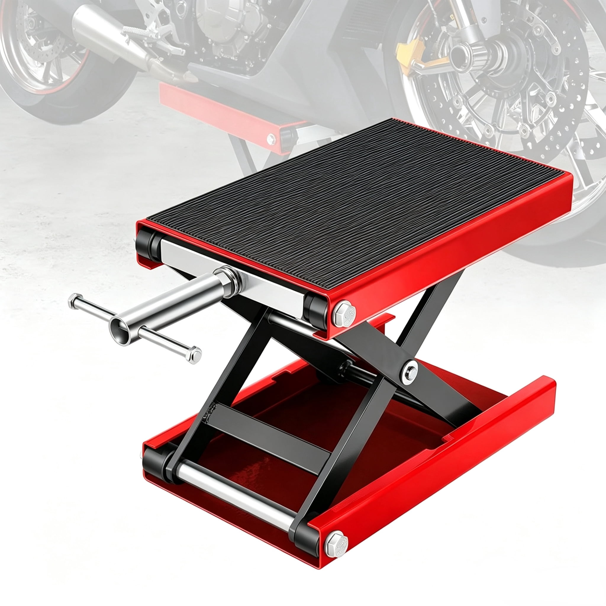 PYLE PLMOTJC11 - Motorcyle Lift Jack & Dolly - Motorcycle Scissor