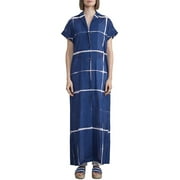Lafayette 148 Womens Cotton Button-Down Maxi Dress