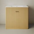 thumbnail image 1 of Lafayette 36" Freestanding Bathroom Vanity in Natural Oak with 3-Hole Widespread Sink Top, 1 of 5