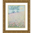 thumbnail image 1 of Lafayette F. Cargill 11x14 Gold Ornate Wood Frame and Double Matted Museum Art Print Titled - Red Clover (1937), 1 of 4
