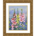 thumbnail image 1 of Lafayette F. Cargill 19x24 Gold Ornate Framed and Double Matted Museum Art Print Titled - Hollyhock (1937), 1 of 4