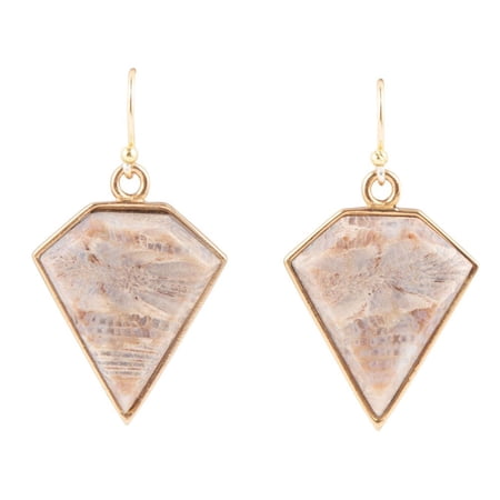 Lafayette Fossilized Coral Earrings