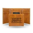 thumbnail image 1 of Lafayette Ragin Cajuns Laser Engraved Brown Trifold Wallet, 1 of 5