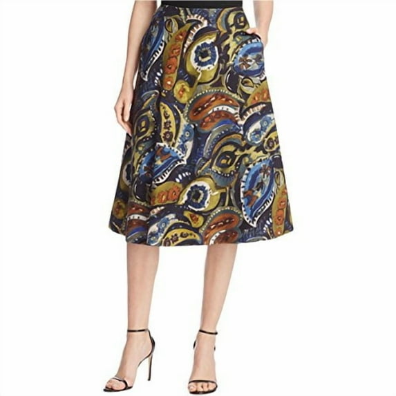 Lafayette Suzie Printed Pull On A-Line Skirt (Galaxy Blue Multi, 16AV/MD/RG)
