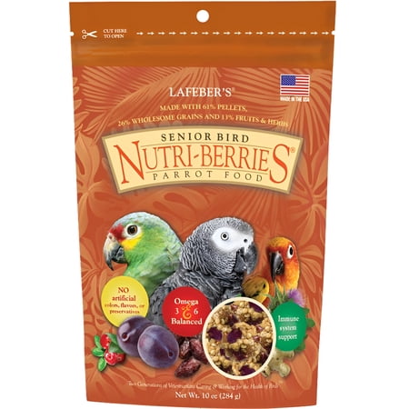 Lafeber Nutri-Berries Classic Parrot Bird Food, 10 Oz