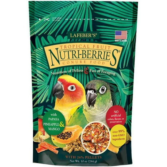 Lafeber Tropical Fruit Nutri-Berries Conure Food [Bird, Food] 10 oz